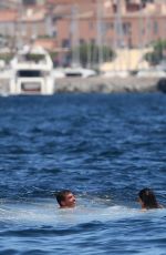 SELENA GOMEZ and CARA DELEVINGNE at a Yacht in St. Tropez