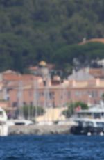 SELENA GOMEZ and CARA DELEVINGNE at a Yacht in St. Tropez