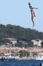 SELENA GOMEZ and CARA DELEVINGNE at a Yacht in St. Tropez