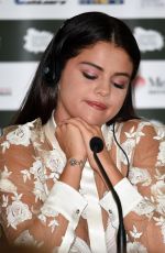 SELENA GOMEZ at a Press Conference at Ischia Global Film and Music Festival