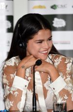 SELENA GOMEZ at a Press Conference at Ischia Global Film and Music Festival