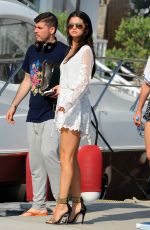 SELENA GOMEZ Leaves Hotel Della Regina Isabella in Ischia
