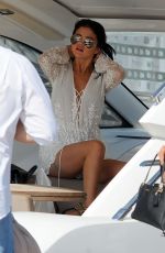 SELENA GOMEZ Leaves Hotel Della Regina Isabella in Ischia