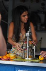 SELENA GOMEZ Out in Ischia