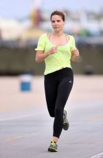 SOPHIA BUSH in Tights Working Out in Santa Monica