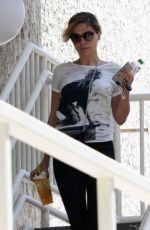 SOPHIA BUSH Leaves Starbucks in West Hollywood