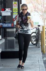 SOPHIA BUSH Leaves Starbucks in West Hollywood