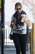 SOPHIA BUSH Leaves Starbucks in West Hollywood