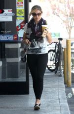 SOPHIA BUSH Leaves Starbucks in West Hollywood