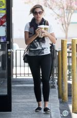 SOPHIA BUSH Leaves Starbucks in West Hollywood