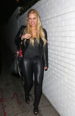 SOPHIE MONK Leaves Chateau Marmont in West Hollywood