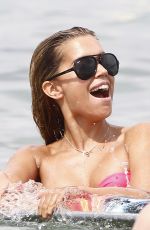 SYLVIE VAN DER VAART in Bikini at a Beach in Saint-tropez