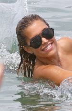 SYLVIE VAN DER VAART in Bikini at a Beach in Saint-tropez