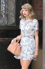 TAYLOR SWIFT in Dress Leaves a Gym in New York