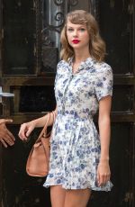 TAYLOR SWIFT in Dress Leaves a Gym in New York