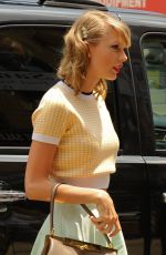 TAYLOR SWIFT in Short Skirt Out in New York 0107