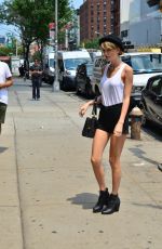 TAYLOR SWIFT in Tank Top and Shorts Out in New York