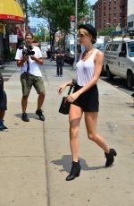 TAYLOR SWIFT in Tank Top and Shorts Out in New York
