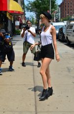 TAYLOR SWIFT in Tank Top and Shorts Out in New York
