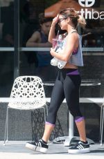 VANESSA HUDGENS at a Gym in Los Angeles
