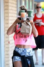 VANESSA HUDGENS Leaves Starbuck in Universal City