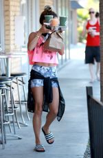 VANESSA HUDGENS Leaves Starbuck in Universal City