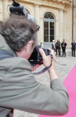 ZAHIA DEHAR at Schiaparelli Fashion Show in Paris