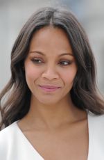 ZOE SALDANA at Guardians of the Galaxy Photocall in London