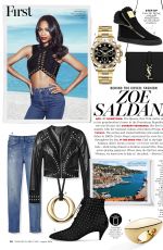 ZOE SALDANA in Marie Claire Magazine, August 2014 Issue