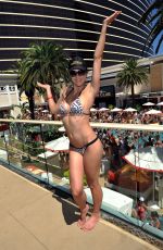 ADRIANNE CURRY in Bikini at Encore Beach Club in Las Vegas