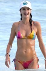 ALESSANDRA AMBROSIO in Bikini at a Beach in Hawaii