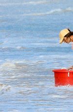 ALESSANDRA AMBROSIO in Bikini at a Beach in Los Angeles