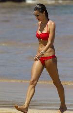 ALESSANDRA AMBROSIO in Bikini on the Beach in Hawaii 1308