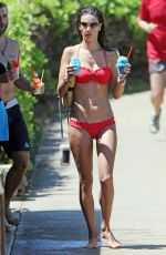 ALESSANDRA AMBROSIO in Bikini on the Beach in Hawaii 1308