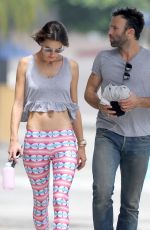 ALESSANDRA AMBROSIO in Tight Leggings Out in Brentwood