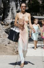 ALESSANDRA AMBROSIO Out and About in Brentwood Country