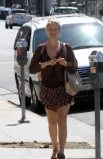 ALI LARTER Heading to a Nail Salon in Los Angeles