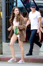 ALISON BRIE Out and About in Los Angeles