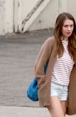 ALISON BRIE Out and About in Los Angeles