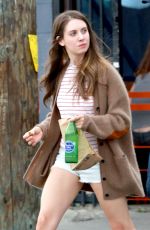 ALISON BRIE Out and About in Los Angeles