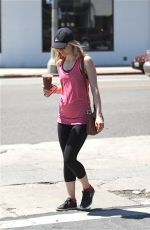 ALISON PILL in Leggings Out and About in Hollywood