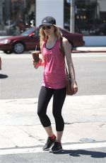ALISON PILL in Leggings Out and About in Hollywood