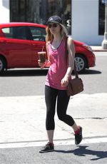 ALISON PILL in Leggings Out and About in Hollywood