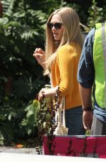 AMANDA SEYFRIED Arrives at Set of Ted 2 in Boston