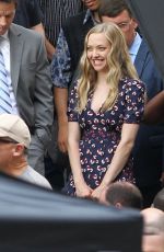 AMANDA SEYFRIED on the Set of Ted 2 in Boston