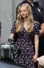 AMANDA SEYFRIED on the Set of Ted 2 in Boston