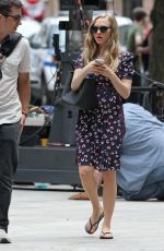 AMANDA SEYFRIED on the set of Ted 2 in Boston