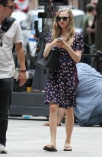 AMANDA SEYFRIED on the Set of Ted 2 in Boston