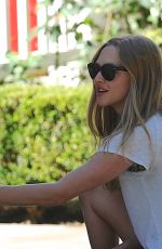 AMANDA SEYFRIED Outside Her House in Los Angeles