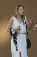 AMBER HEARD Out and About in Los aNGELES